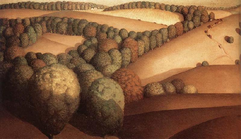 Grant Wood Near the sunset